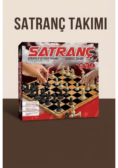 Satranç Strateji Ve Zeka Oyunu Seti Dikkat Becerisini Geliştirmeye Yardımcı Eğitici Oyun Seti