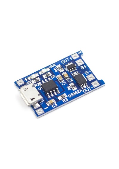 TP4056 Akım Korumalı 1A Lipo Batarya Şarj Modülü (Micro USB)