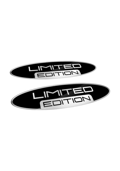 Limited Edition Silver 3d Gel Oval Sticker Diğer