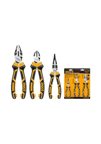 Ingco HKHLPS2831 Pense -Yan Keski -Kargaburun Pense 3'lü Set