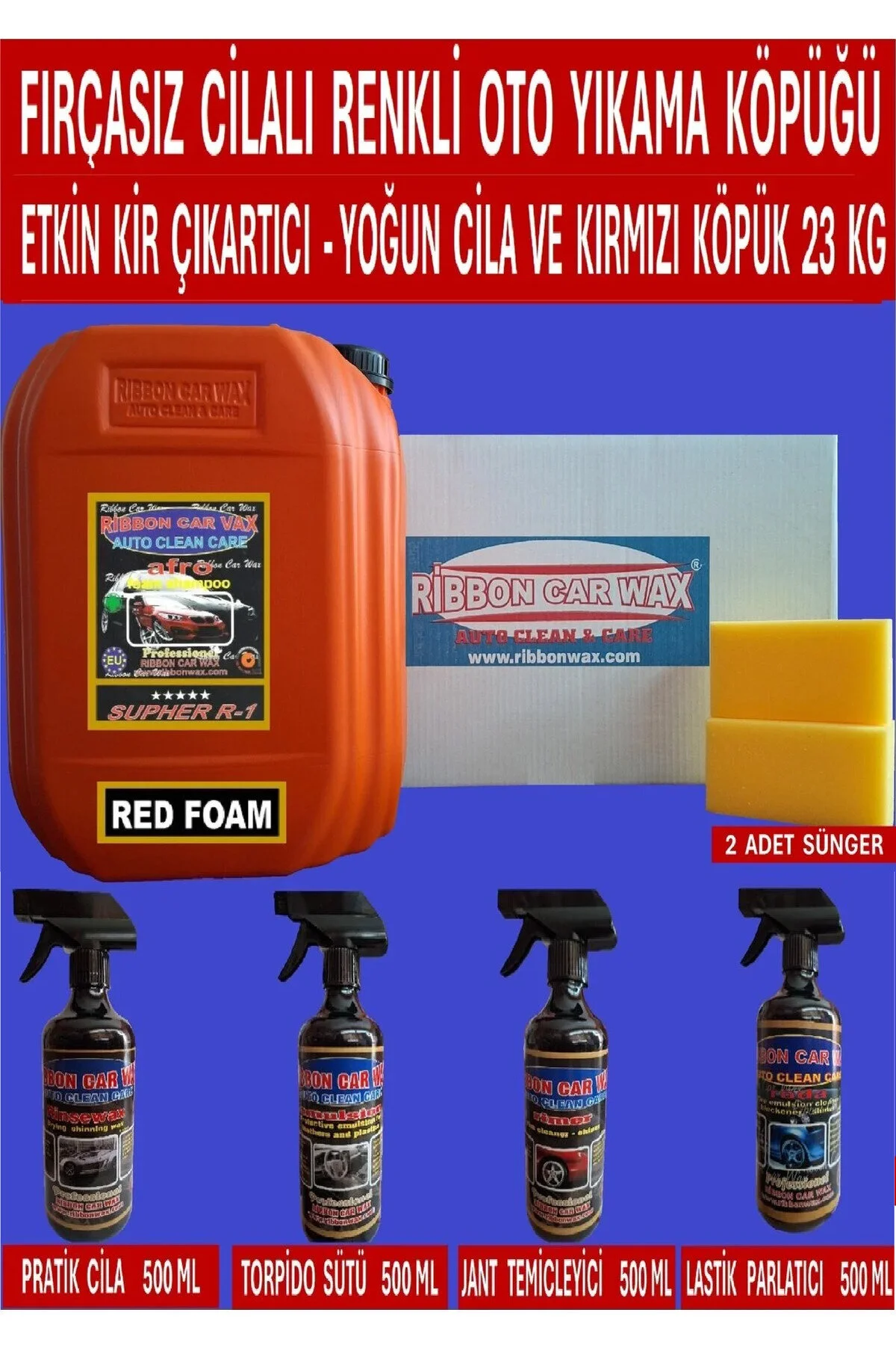 Fırçasız Cilalı Oto Yıkama Şampuanı 23 Kg Hızlı Cila Torpido Sütü Lastik Parlatıcı Jant Temizleyici