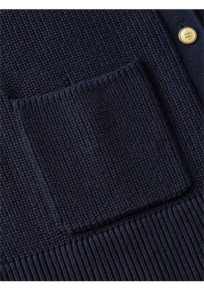 Tommy Hilfiger Co Cardı Stıtch C-nk Ls Cardı Kadın Mavi Hırka - Ww0ww48795