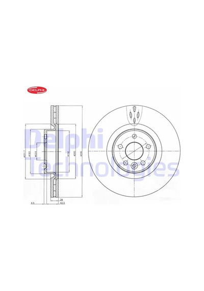 On Fren Dısk Aynası Havalı S60 Iı 10 15 S80 Iı 06 V60 I 11 15 V70 Iıı 07 15 Xc70 Iı 09 15 336cm Cap Delphı 30769057