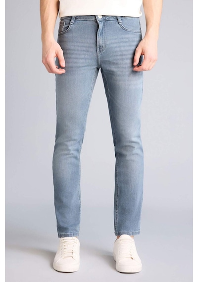 Defacto Pedro Slim Fit Dar Kalıp Normal Bel Dar Paça Jean Pantolon F2926ax25aunm84 İndigo