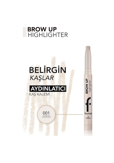 Flormar Brow Up Asansörlü Kalem Aydınlatıcı 001 Silver