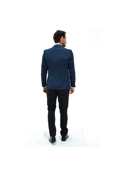 Morven Erkek Lacivert Portofino Slimfit Jakarlı Smokin 20mc055009200 Lacivert