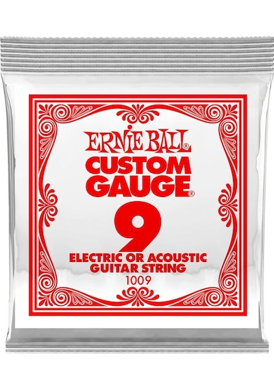 P01009 Gitar Tek Teli 09 Plaın Steel Electric Acoust