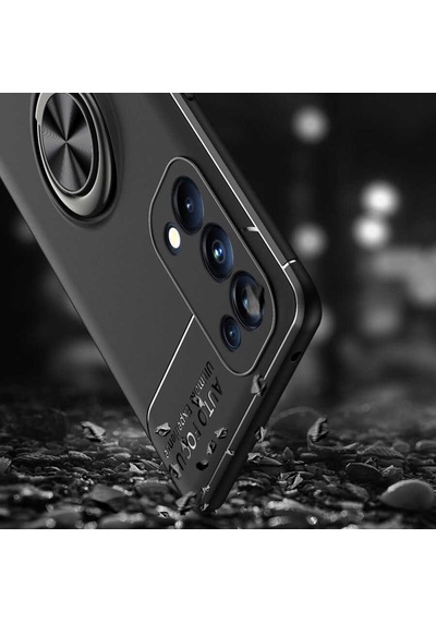 Oppo Reno 5 5G Kılıf Yüzüklü Magnetli Ravel Case