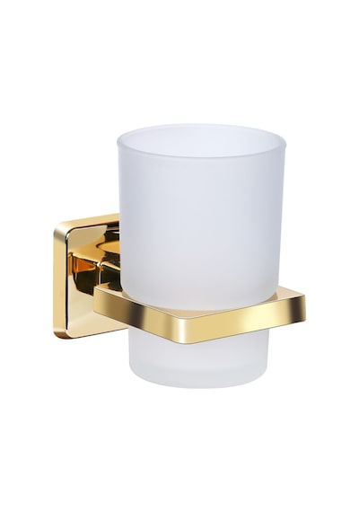 İsaoğlu Yapı Gold Diş Fırçalık Etejerli Banyo Diş Fırçalığı Altın Pirinç Malzeme Gold