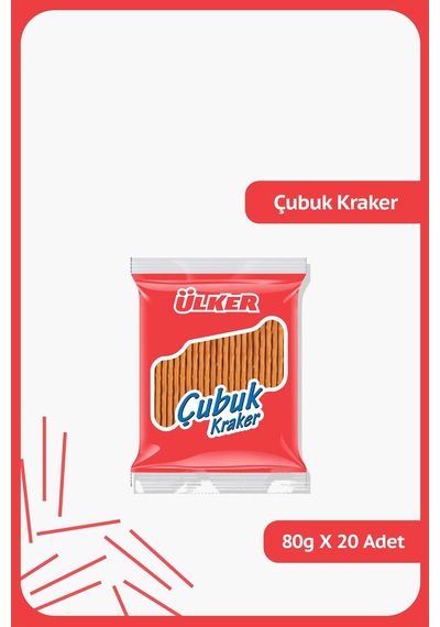 Ülker Sade Çubuk Kraker 20 X 80 G