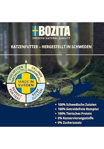 Bozita Sterilised Soslu Atıştırmalık Et Çoklu Kutu 12 X 85 G Pouch - Kediler İçin Porsiyon Torbasında Islak Mama 103 Ivory