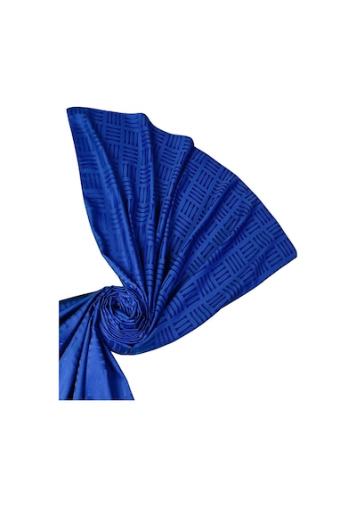 Mim Eşarp İpeksi Dokulu Jakarlı Geometrik Desenli Şal 75x190 Cm Saks