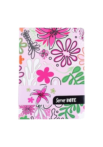 Note Defter 15 X 21 Cızgılı Desenli Seker Pembe Genel
