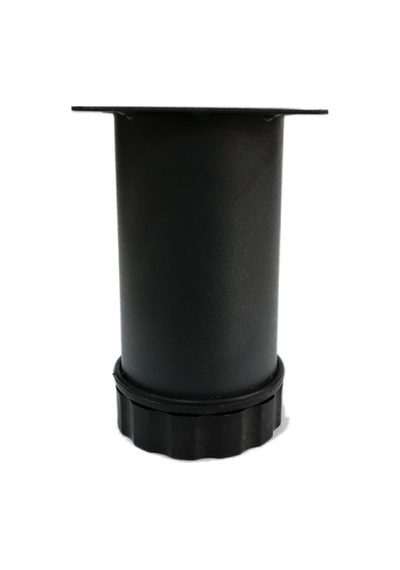 Tablalı Metal Baza Kanepe Dolap Tezgah Mobilya Ayağı Antrasit Gri 10 Cm Çap: 51 Mm Siyah Diğer