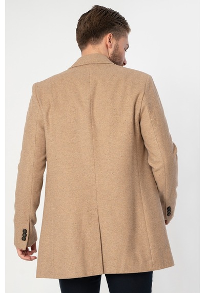 White Stone Abrantes Slim Fit 1754 Pamuklu Palto Bej