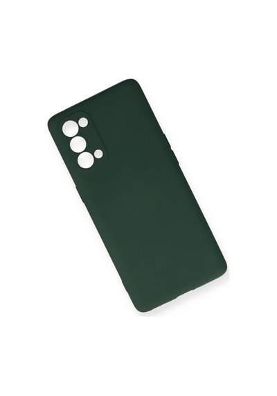 Newface - 355 - Oppo Reno 5 Pro Kılıf Nano İçi Kadife Silikon - - Metemıx - Koyu Yeşil