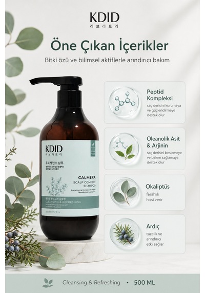 Kdid Calmera-scalp Comfort Shampoo 500ml Kepek Önleyici Şampuan