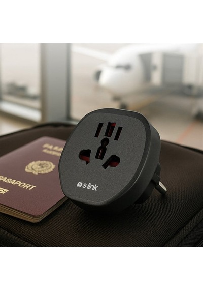 S-link Sl-wl09 Çok Amaçlı Universal Avrupa Çıkışlı - Türk Priz Çevirici