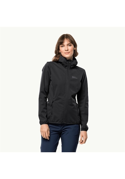 Jack Wolfskin Windhain Hoody W Kadın Mont - 6000 Siyah