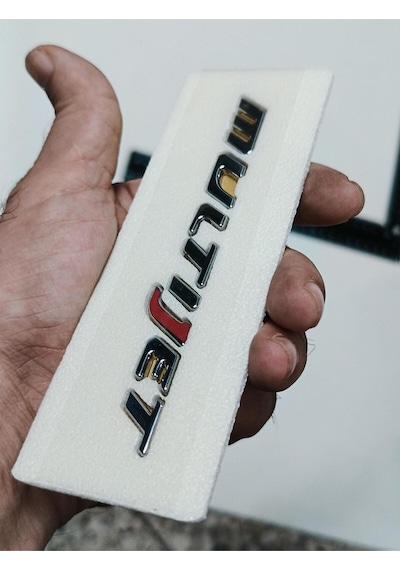 Fiat Siena Uyumlu Multijet "j" Kırmızı Krom Bagaj Yazısı 3m 3d Abs