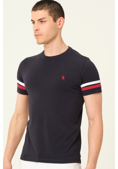 T8589 Dewberry Erkek T-shırt-lacivert Lacivert