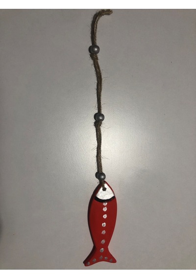 Kırmızı Balık Figürlü Dekoratif Süs