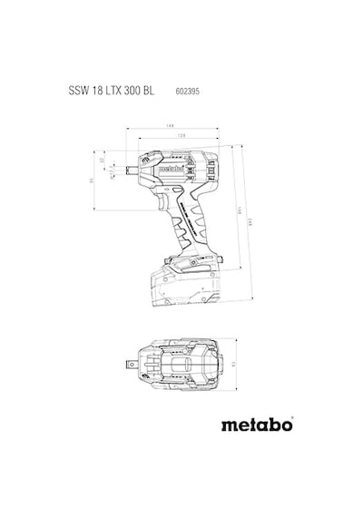 602395840 Ssw 18 Ltx 300 Bl Kömürsüz Akülü Somun Sıkma 1/2 Akü Ve Şarj Cihazı Hariç