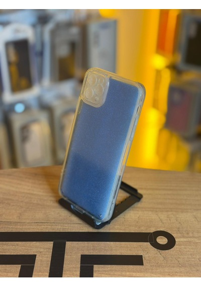 Apple Apple iPhone 11 Pro Max Uyumlu Parıltılı Desenli Renkli Şeffaf Silikon Kılıf