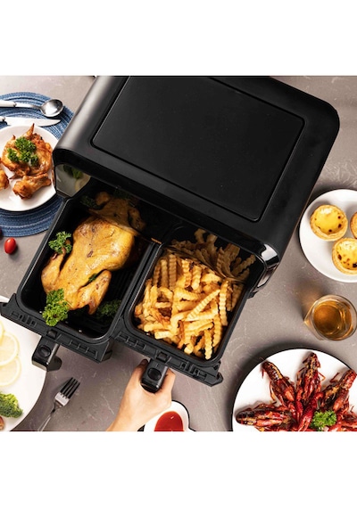 Uniwho D8 Dokunmatik Ekran 8 LT (4+4) Çift Hazneli Airfryer