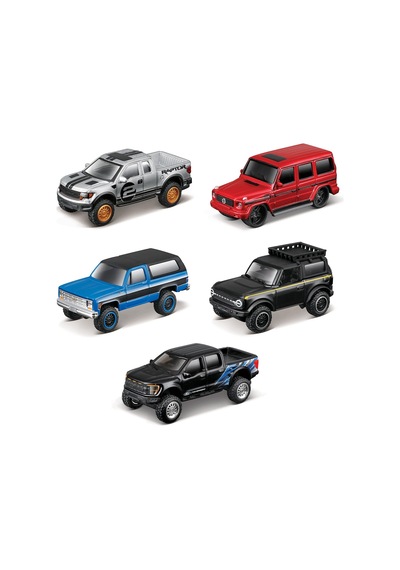 1/64 5'li Model Araç Seti 12702 - Off-road Collection