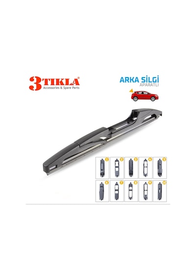 Arka Cam Sileceği 275mm 10 Aparatlı Universal Tüm Araçlara Uyumludur