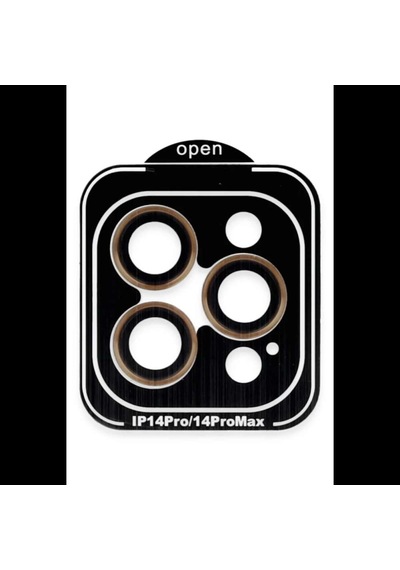 İphone 14 Pro Max Pvd Metal Kamera Lens - Turuncu Diğer