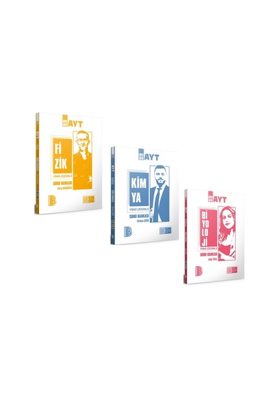 Benim Hocam Ayt Kimya Biyoloji Fizik Soru Bankası 3 Kitap Set