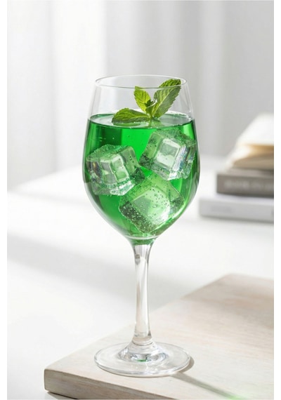 Lav Fame Cam Goblet 6'lı 480 ml Ayaklı (Şarap Kadehi , Kokteyl Bardağı)