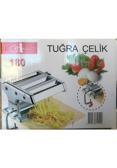 Lunaev Tuğra Çelik 180 Mm Erişte Makarna Makinesi Hamur Kesme Ve Şekillendirme 0