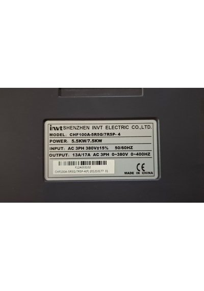 İnvt Chf100a-5r5g/7r5p-4 5.5/7.5kw Sürücü 5.5/7.5 Kw 14,5/17,5 A 3 Phase Drıver