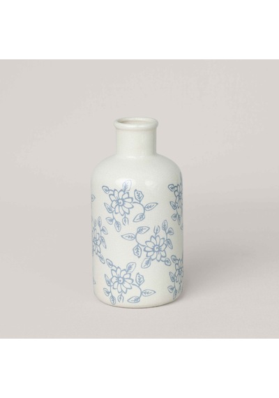 Linens Floral Vazo 20x21 Cm Ekru Beyaz Çok Renkli