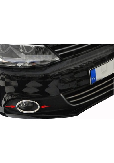 Vw Volkswagen Jetta 6 Sedan Uyumlu Sis Çerçevesi 2 Parça 2011-2014 Paslanmaz Krom