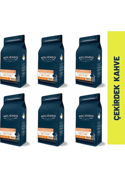 Moliendo Amalfi Espresso Blend Kahve Çekirdek Kahve 6 x 1 KG