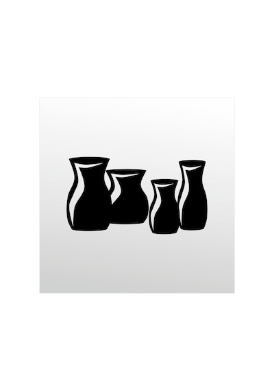 Folyo Sticker Vazolar 90 Cm Uzunluk Siyah