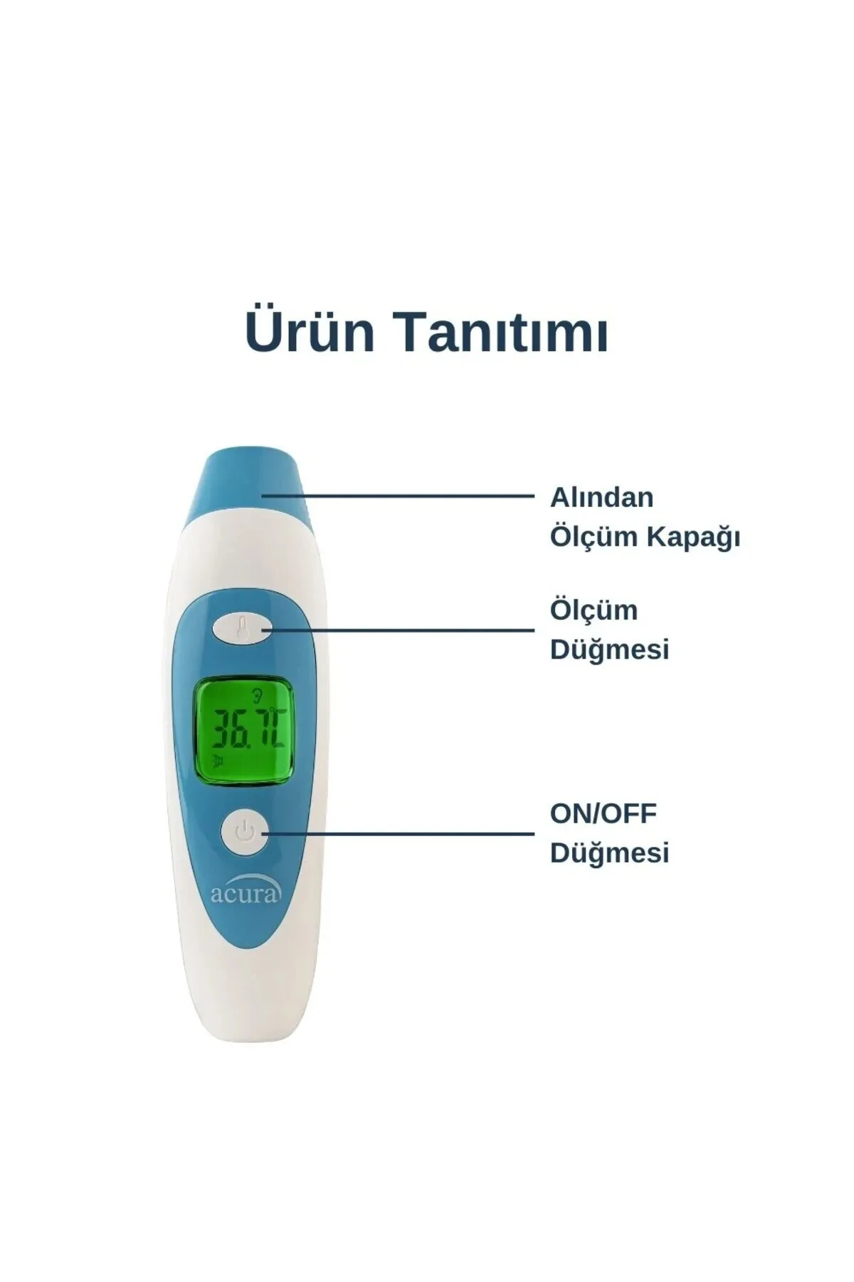 Ac-9080k Konuşan Koldan Tansiyon Aleti + Çanta+pil Hediyeli Ac-9280 Kulaktan & Alından Ateş Ölçer