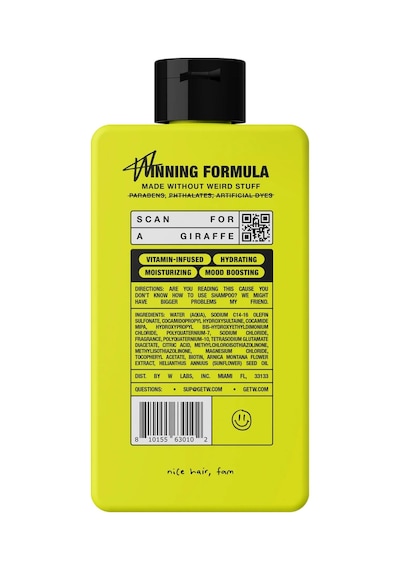 W Labs Original 2'si 1 Arada Nemlendirici Şampuan Ve Saç Kremi 473ml Tüm Saç Tipleri