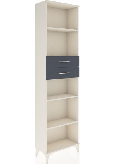 Arges Dolap 4 Raflı 2 Çekmeceli 60x30x221 Aytaşı-antrasit Aytası