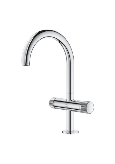 Grohe Atrio Private Collection Tek Delikli Lavabo Bataryası 1/2" L-Boyut - 21138000 Gümüş