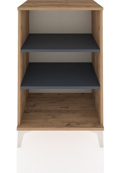 Hyperion Komodin 2 Raflı 60x44x96 Çam-antrasit Atlas Çam