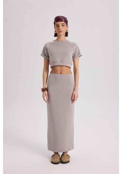 Mai Collection Mai Studios Co. Paloma Vizon Crop Etek Takım Vizon