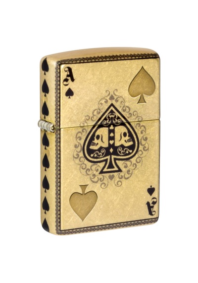 Zippo 48458 Ace Of Spades Design Çakmak Çok Renkli