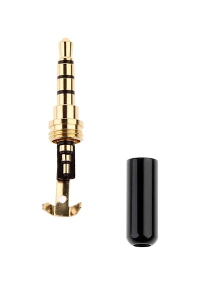 3.5Mm Stereo Jak 4 Boğumlu Siyah