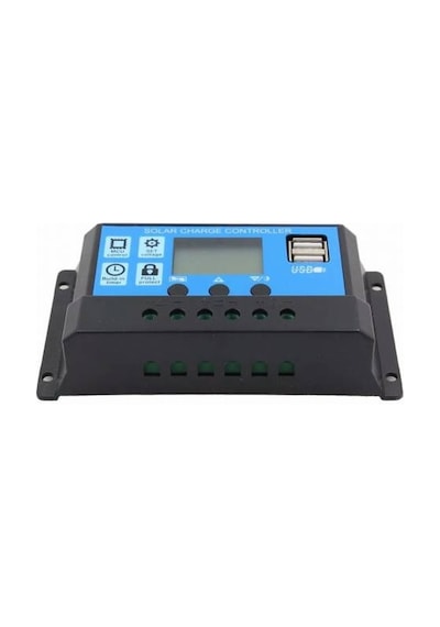 30A Solar Güneş Paneli Şarj Kontrol Cihazı Regülatörü 12 V-24 V (Tü