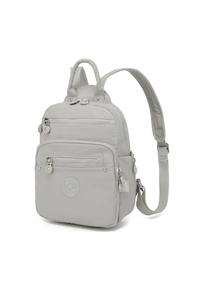 Smart Bags Günlük Küçük Boy Su Geçirmez Krınkıl Kumaş Kadın Sırt Çantası Buz Gri